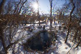Apple Tree Pools in winter snow - Doug Bates