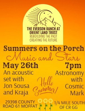 Summers on the Porch: Music and Stars 5-26-2023